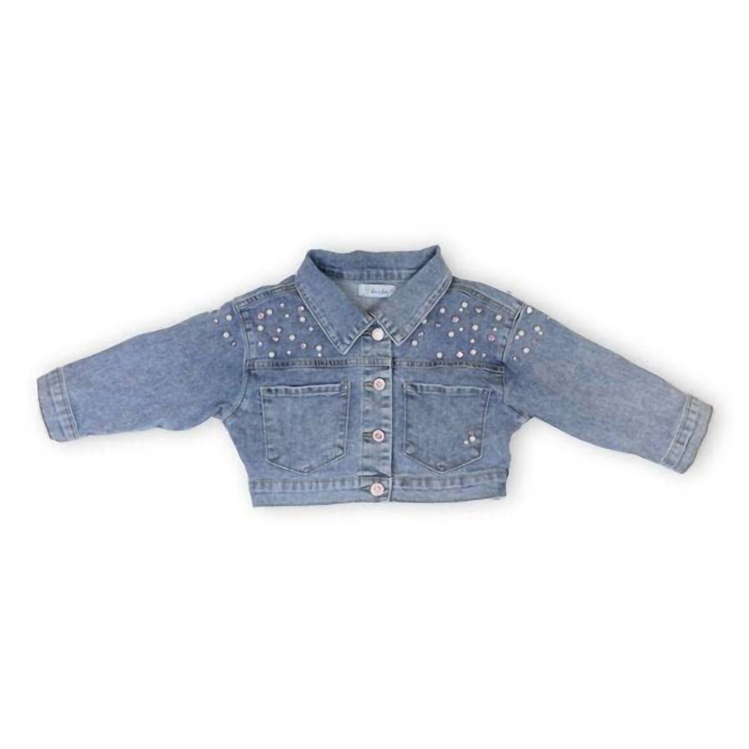 Doe A Dear - Kids Embellished Denim Jacket