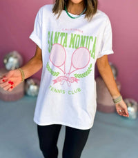 Sweet Claire - Santa Monica Tennis Club Oversized Tee