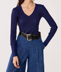 Lanhtropy - St. Moritz Lurex Knitted Top