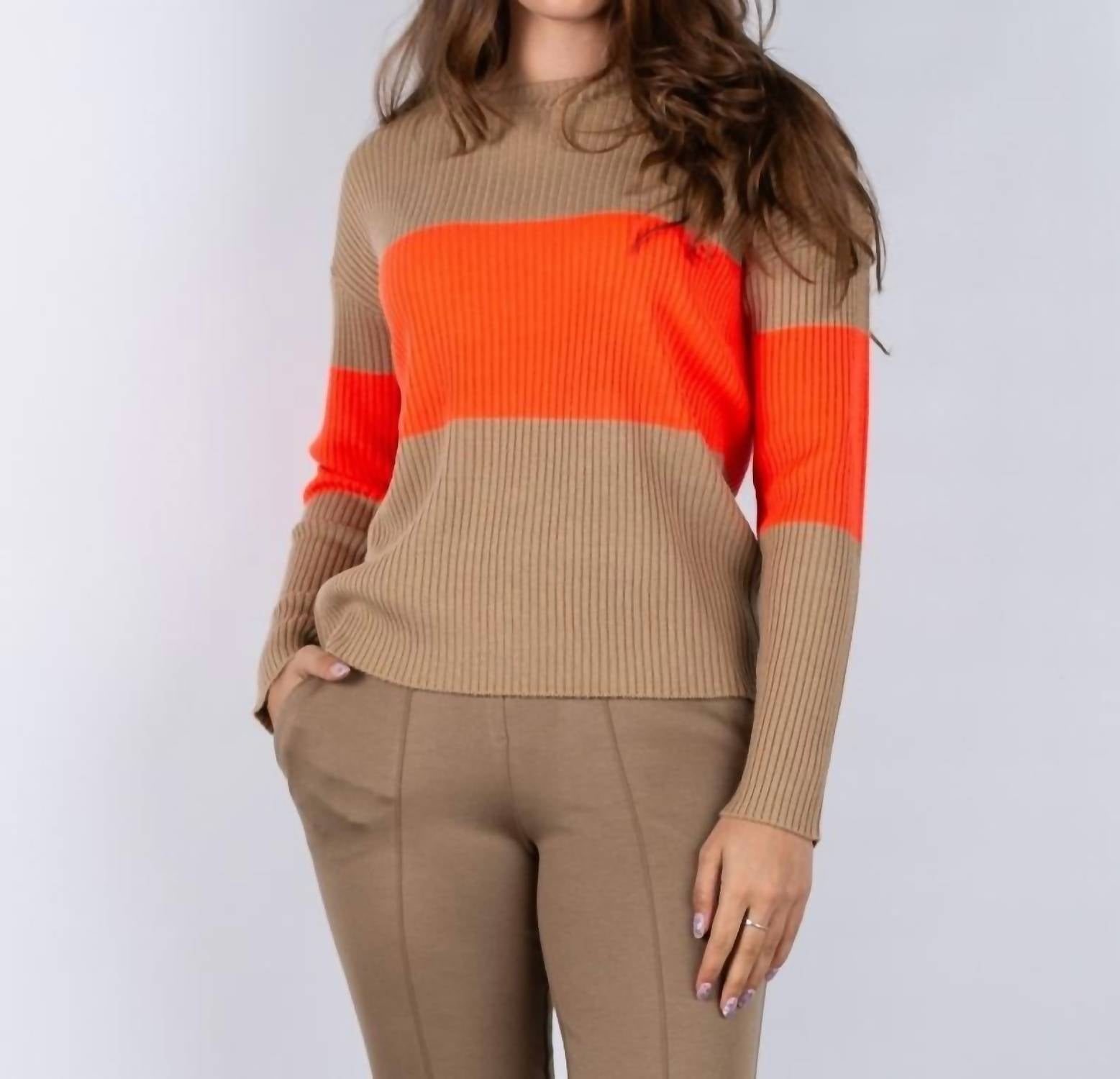 Vilagallo - Pullover Color Block Sweater