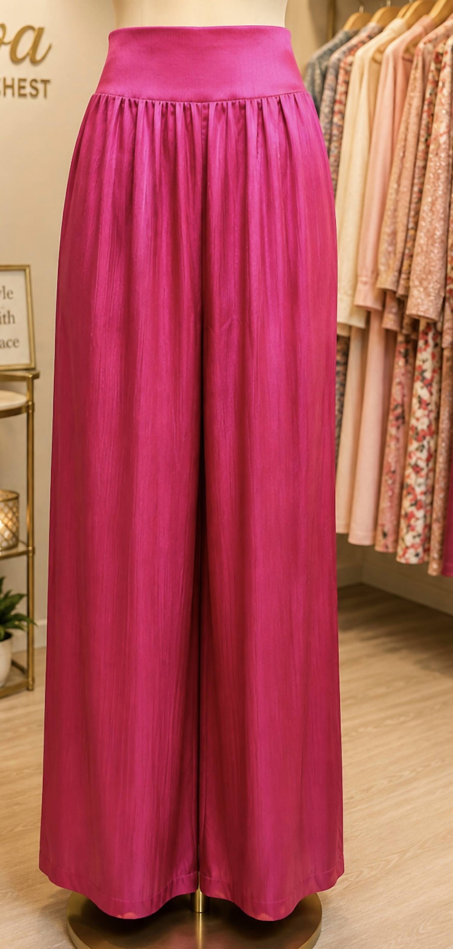 Eesome - Women's Silken High-rise Wide Leg Pants