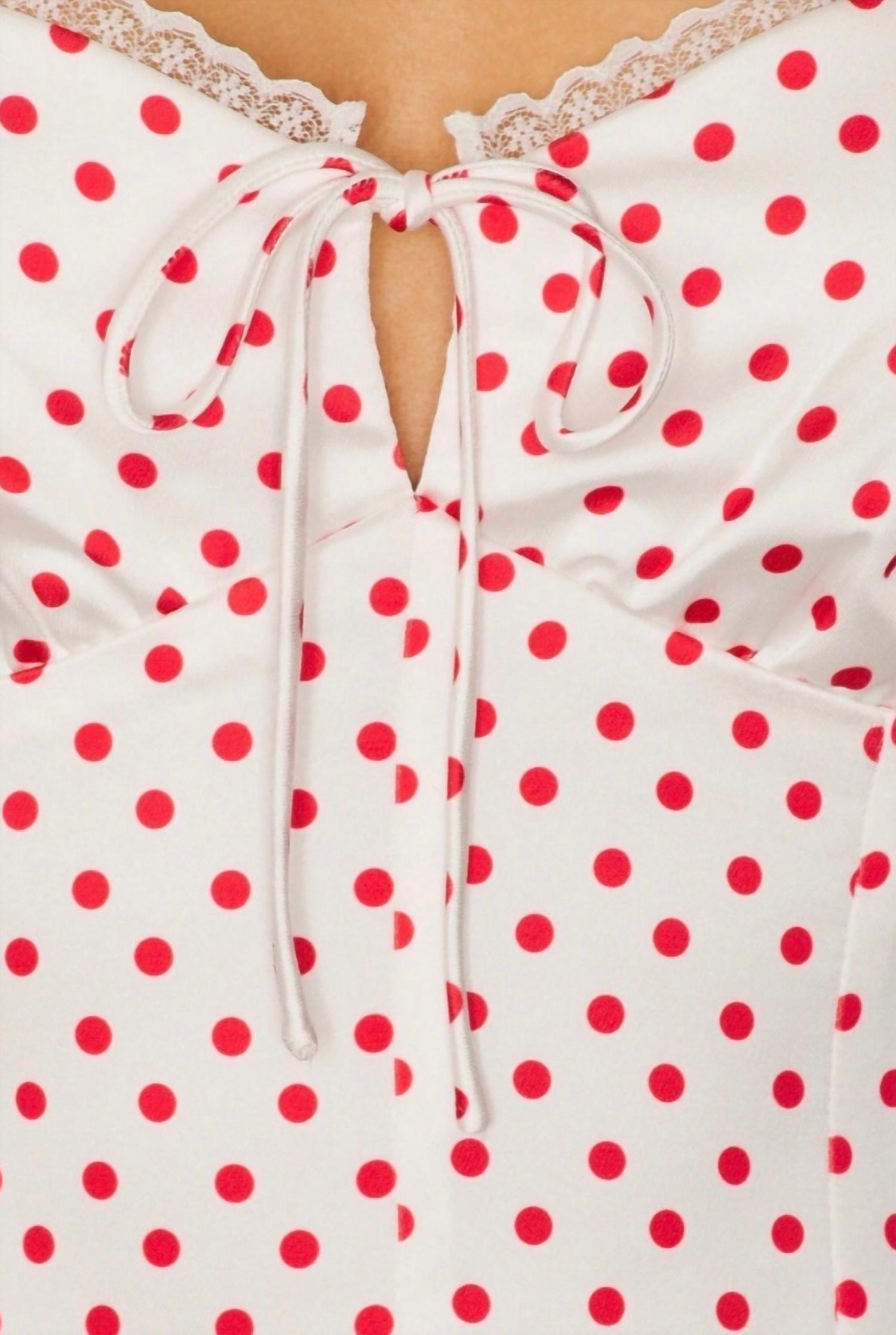 Loveshackfancy - Avine Polka Dot Mini Dress