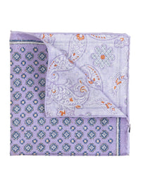 Pacific Silk - Reversible Medallion Print Hanky Scarf