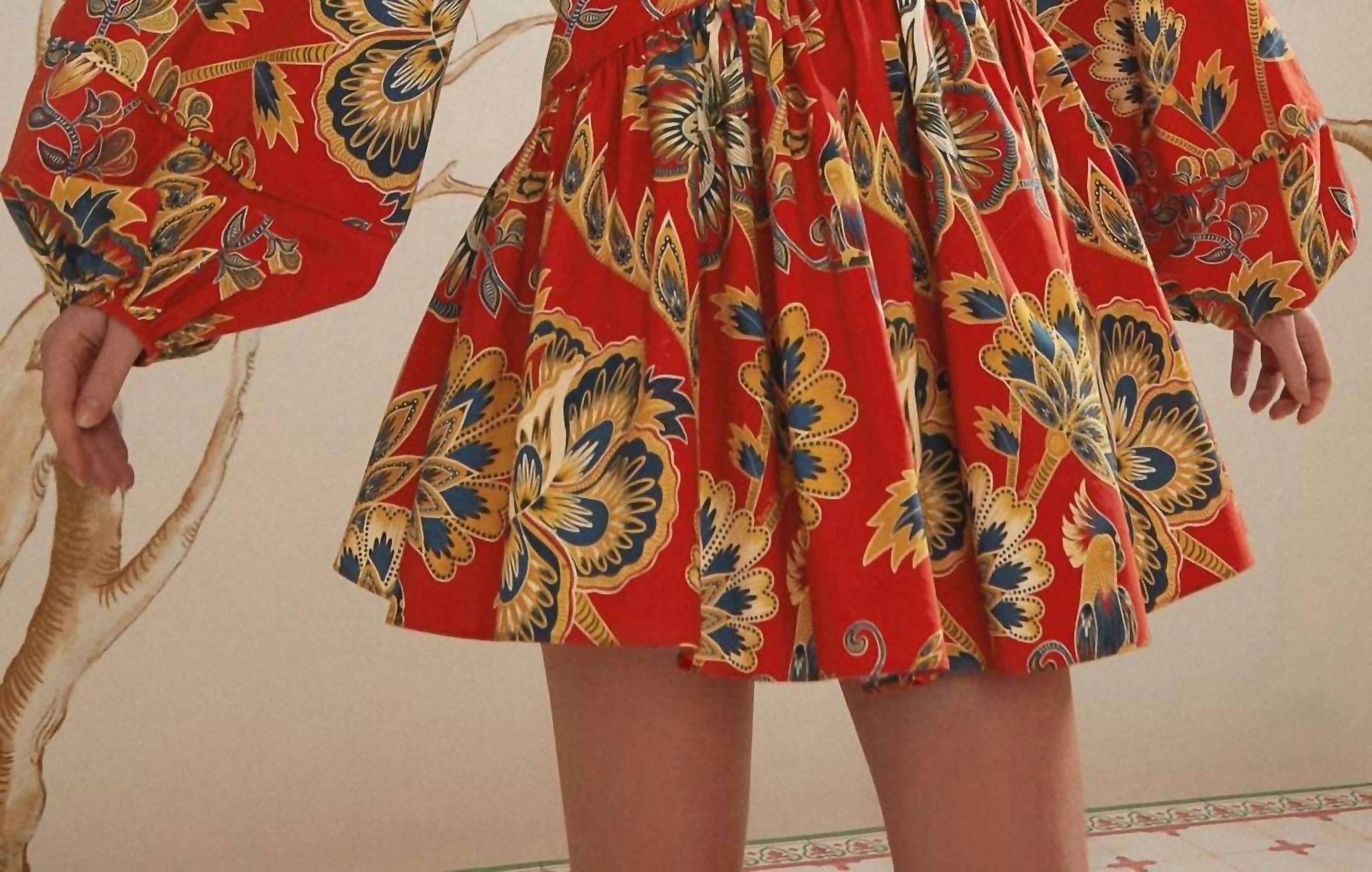 Farm Rio - RED MAXI FLORAL MINI