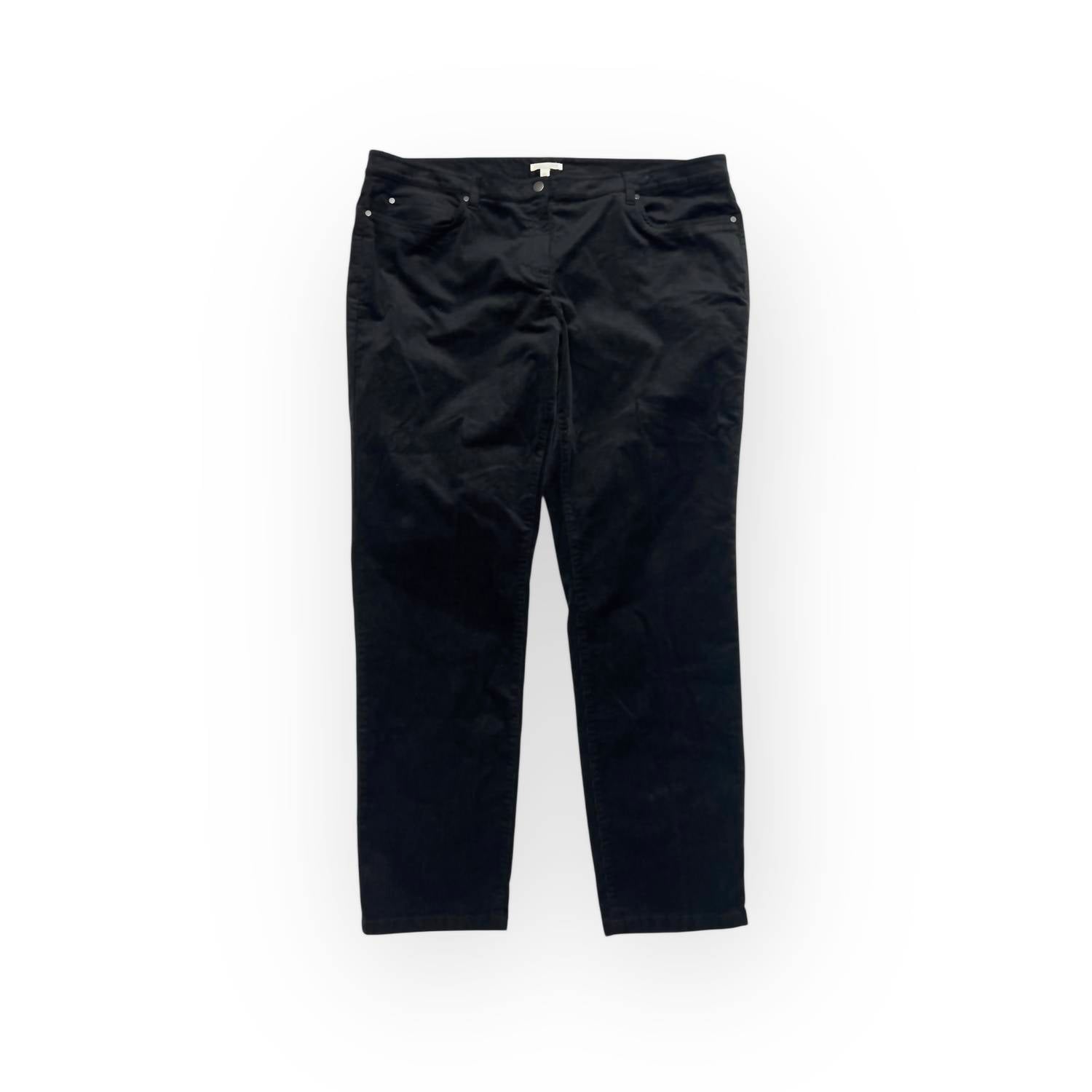Eileen Fisher - Organic Cotton Corduroy Skinny Jean in Black size 20W NWT
