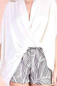 Kld. Signature - Satin Caftan Blouse