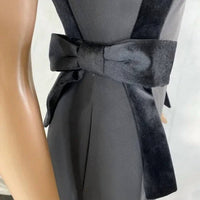 TED BAKER Velvet Bow Skater Mini Dress in black - women's dress - view 8