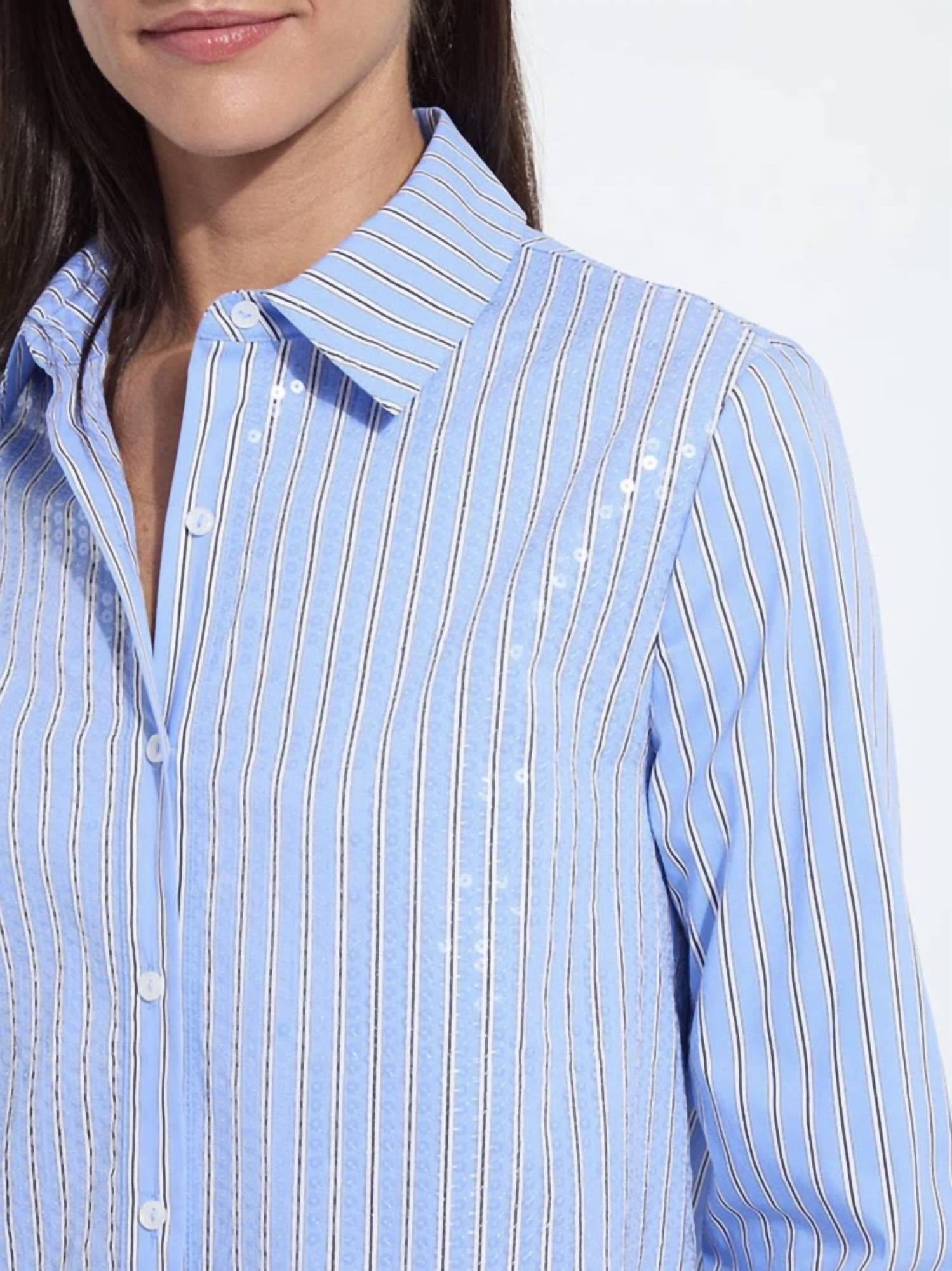 Lysse Sequin Shirting in luminous - women's shirt - view 4