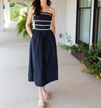 Sofie the Label Sunny Days Poplin Dress in blue - women's dress