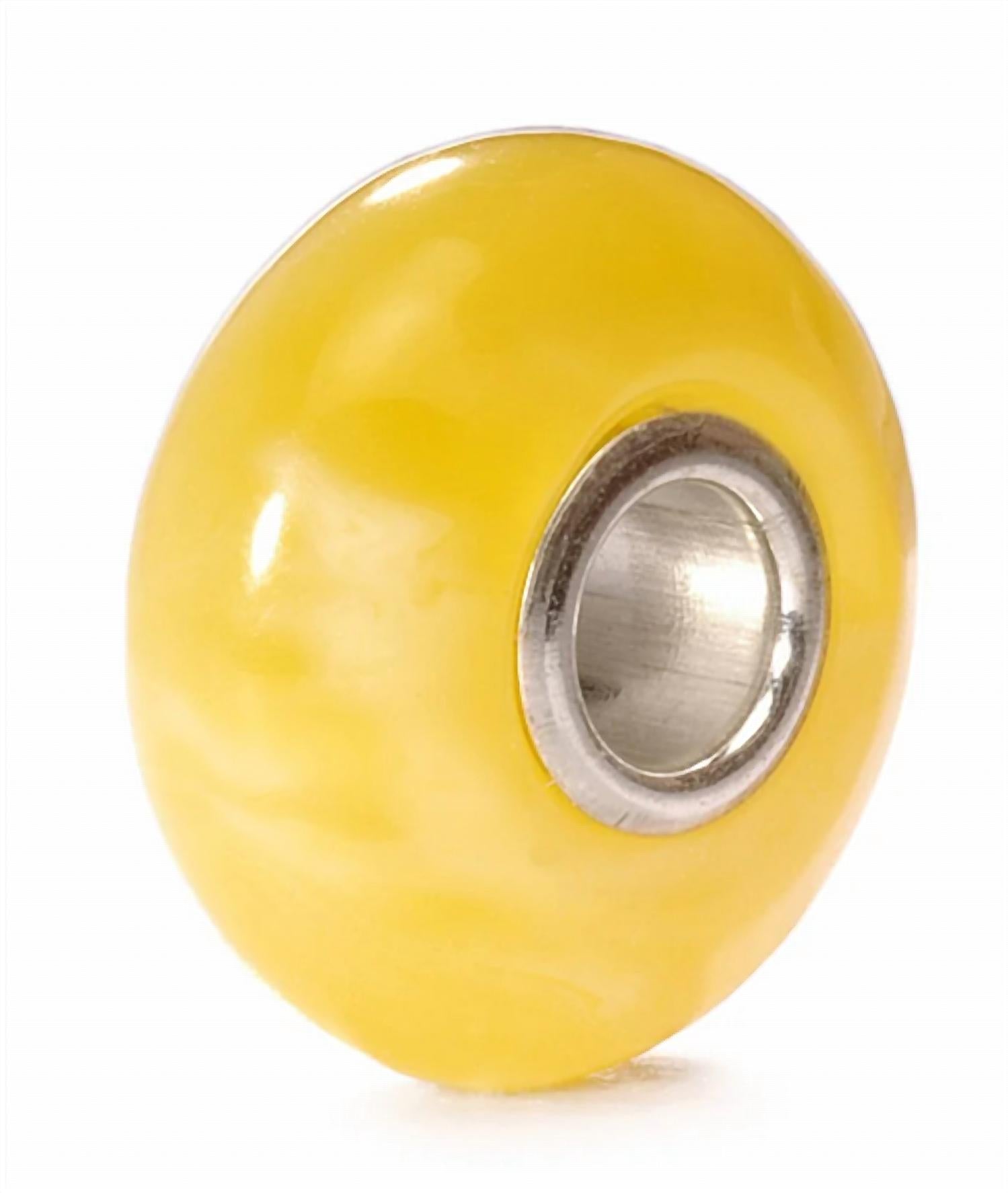 Trollbeads Women's Alabaster Bead Charm For Bracelet in yellow - women's jewelry
