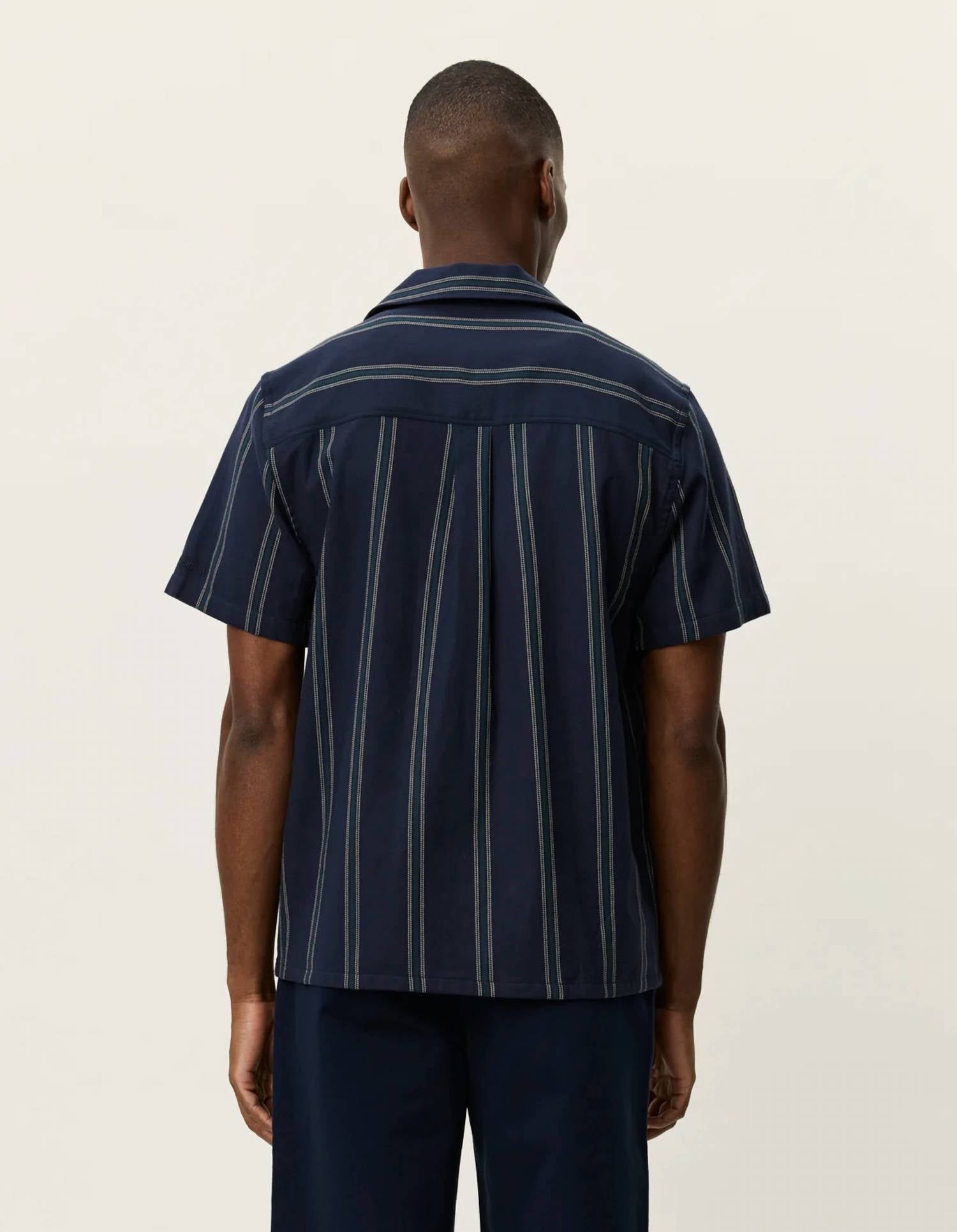 Les Deux - Lawson Stripe Short Sleeve Shirt