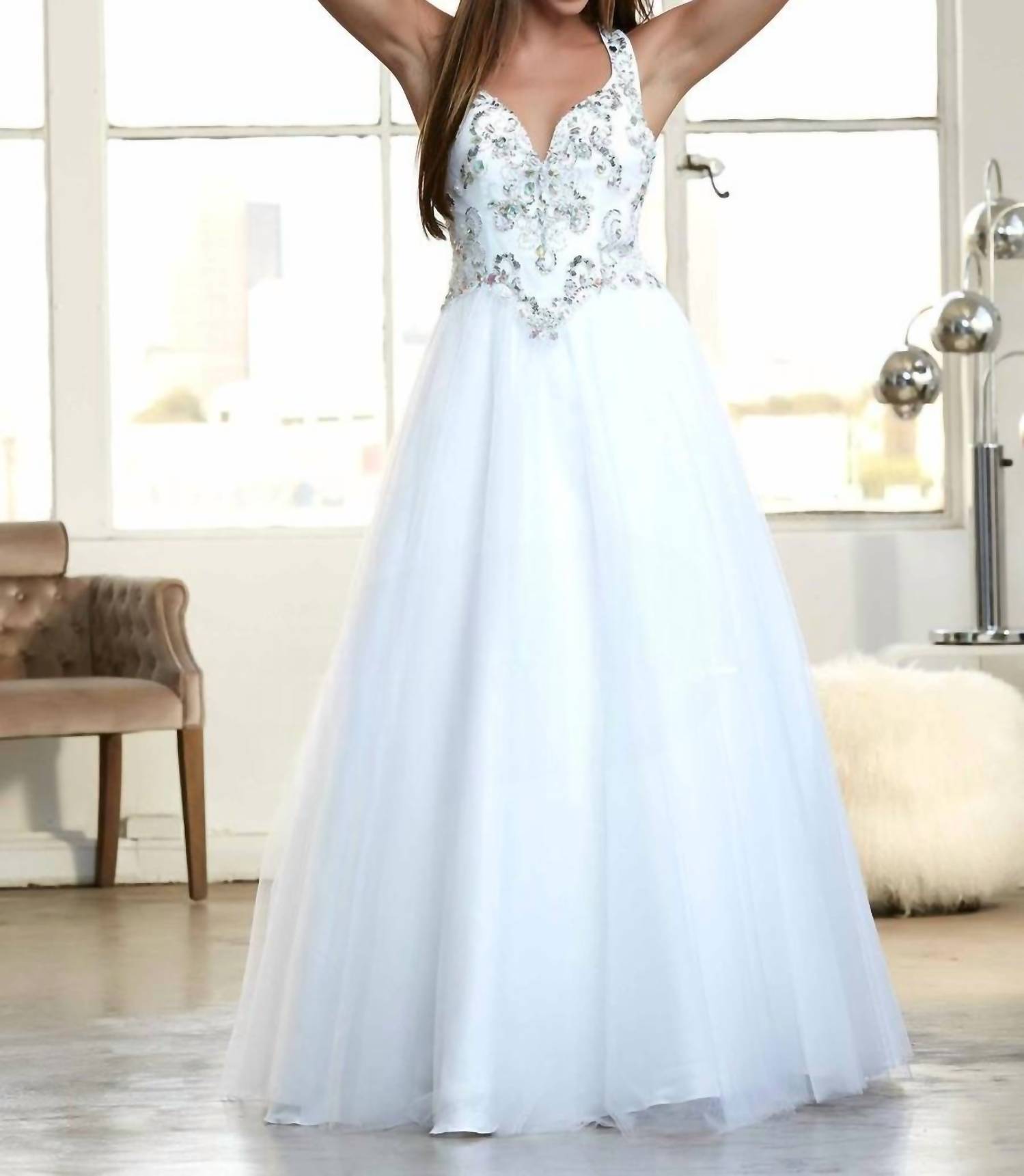 Mac Duggal - HALTER BALL GOWN