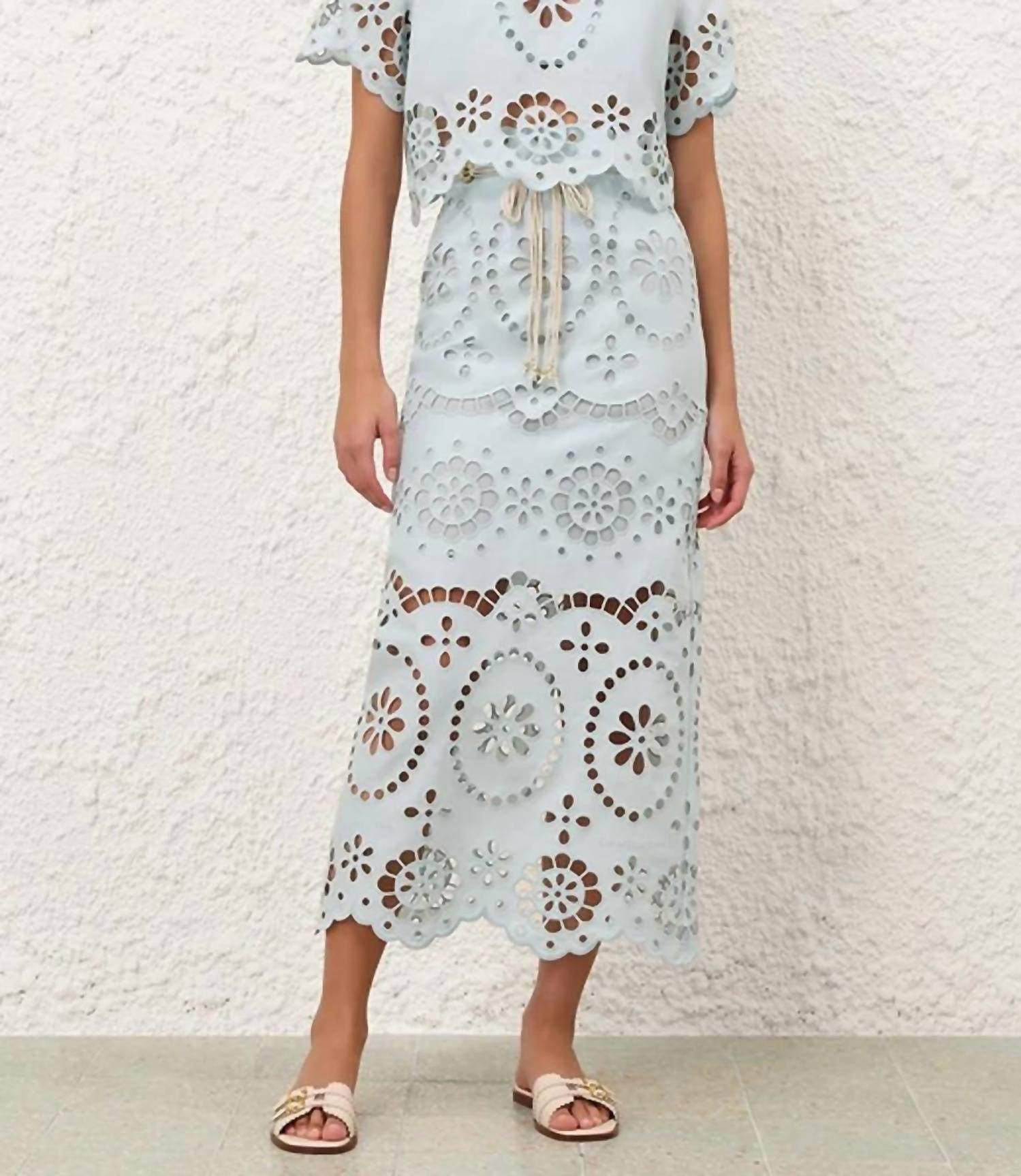 Zimmermann - Awaken Embroidered Bodice Top