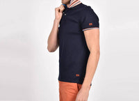 Eight X - Double Sided Collar With Colored Stripes Polo
