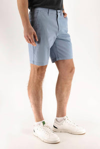 DEVIL-DOG Slim-fit Chino Shorts in dusty blue - men's shorts - view 4