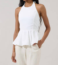 Sugarlips - Karmina Peplum Halter Top