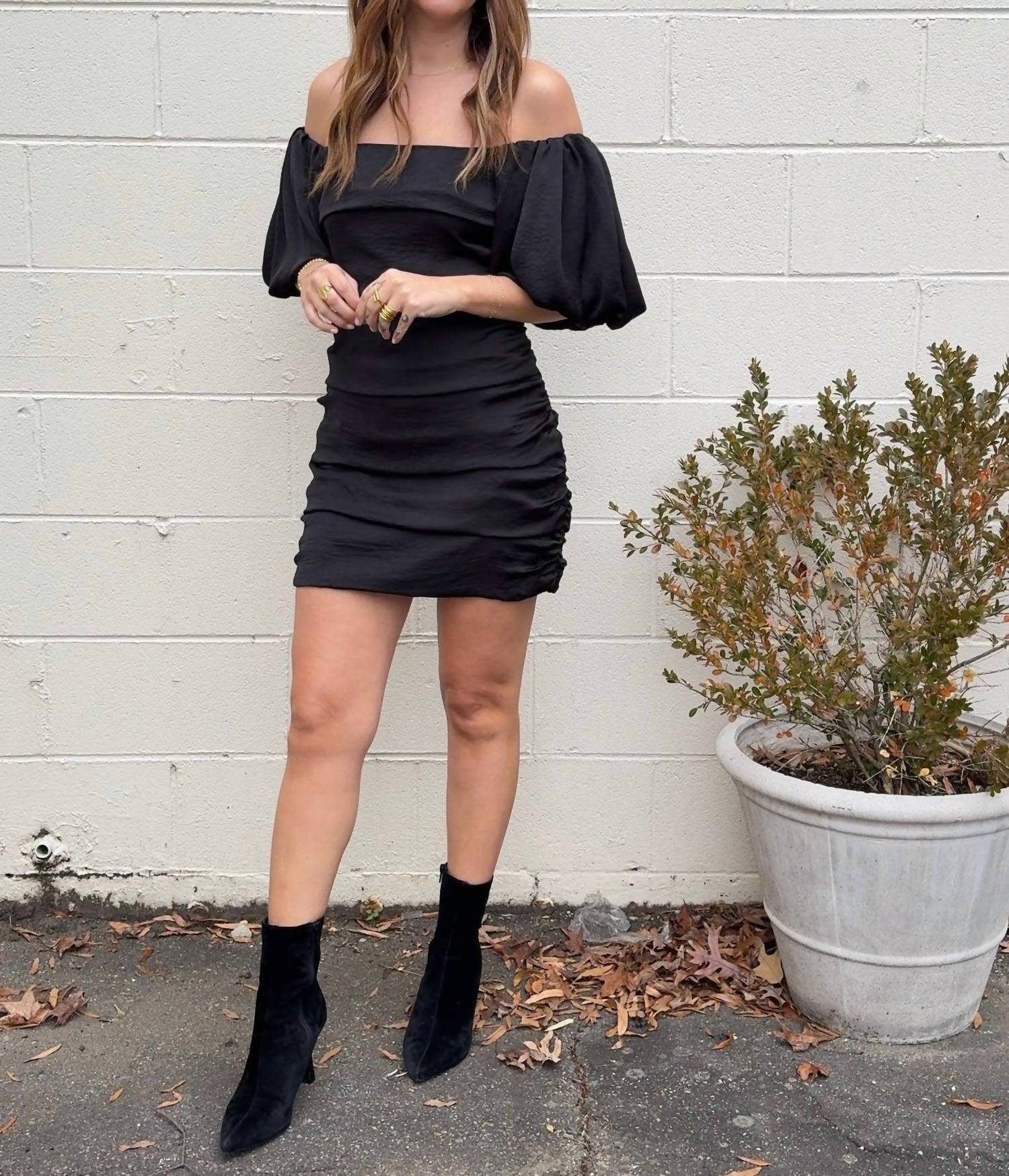 Crescent - Slip Into Satin Mini Dress