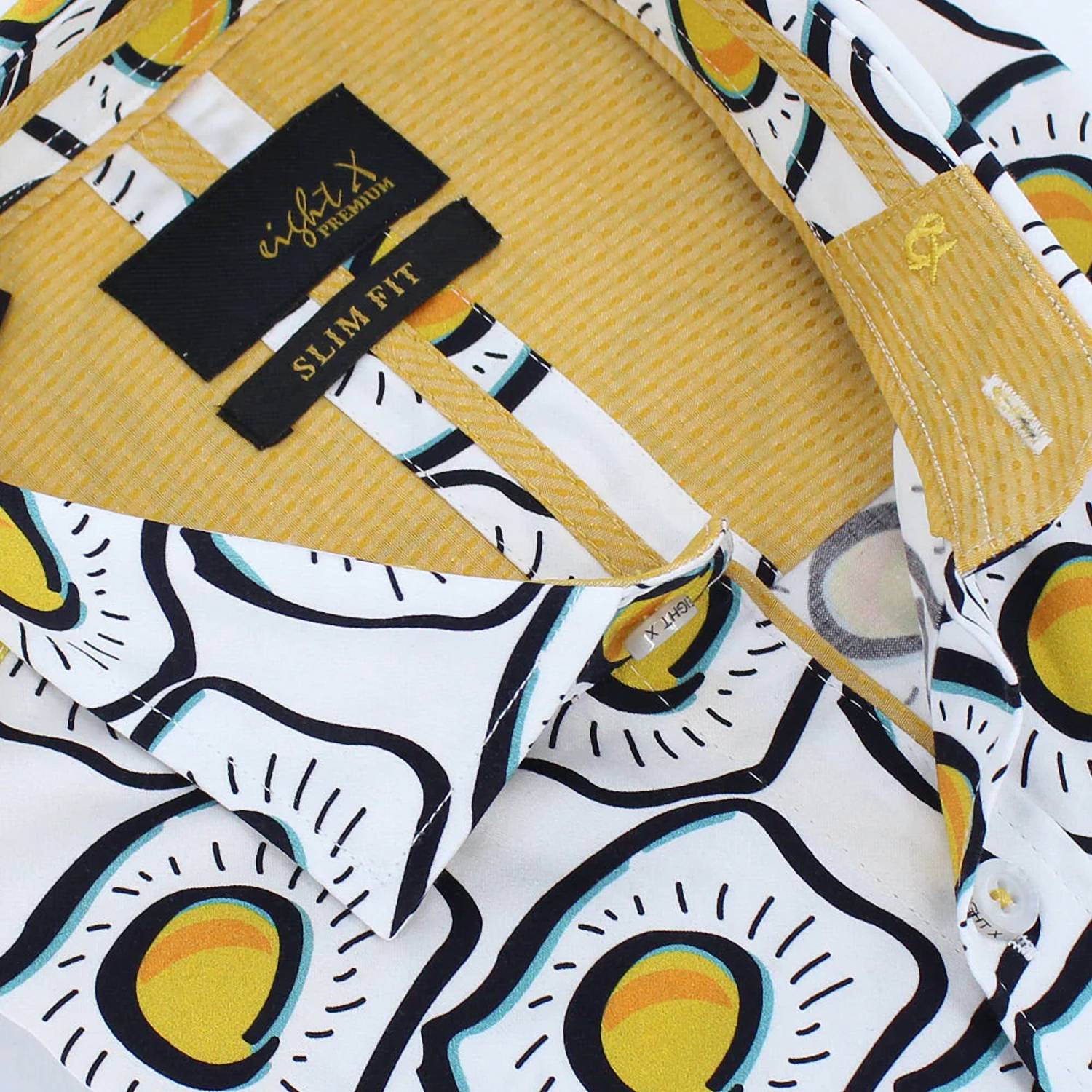 Eight X - Sunny Side Up Button Down Print Shirt