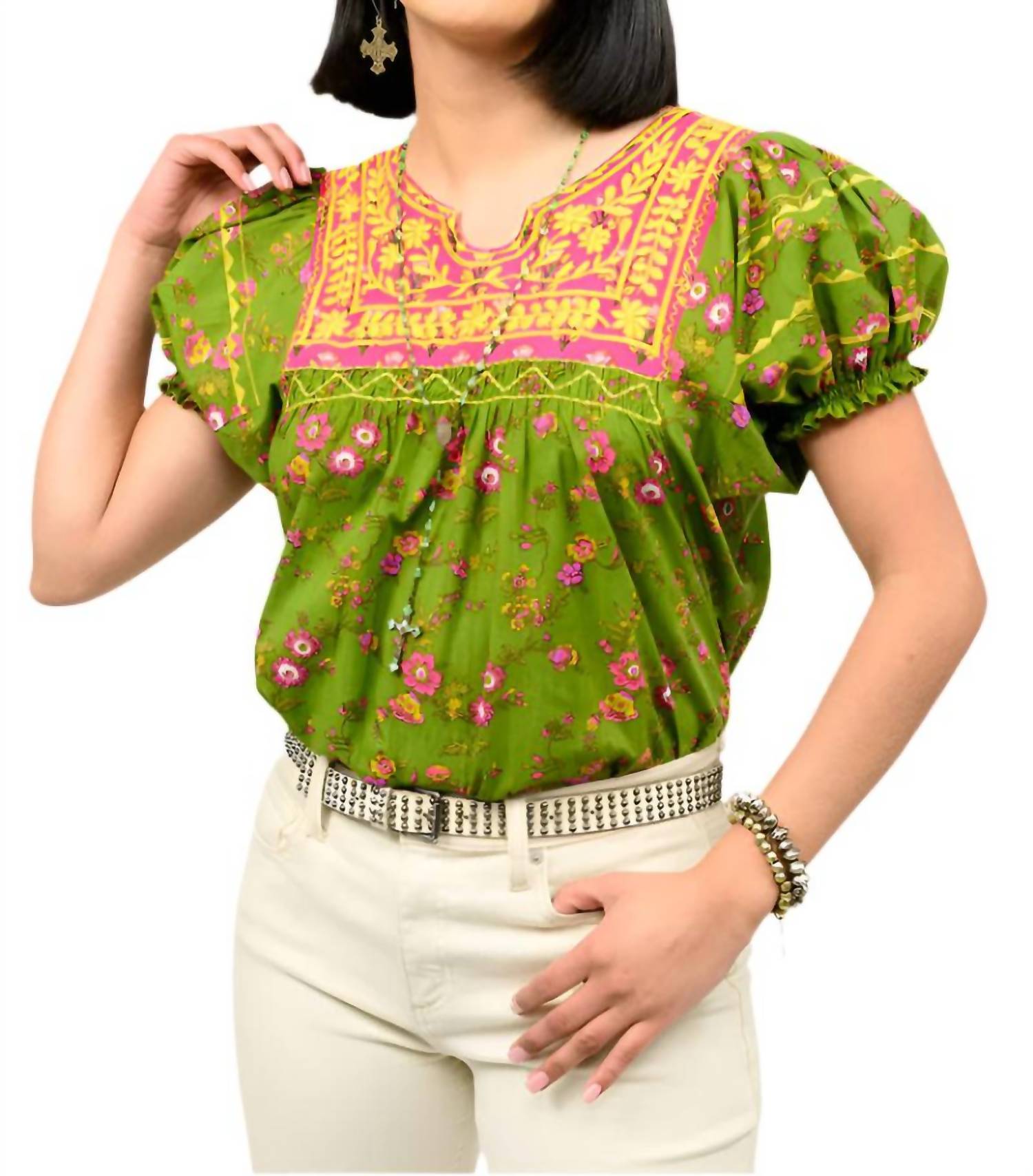 Sister Mary - Patsy Embroidered Top