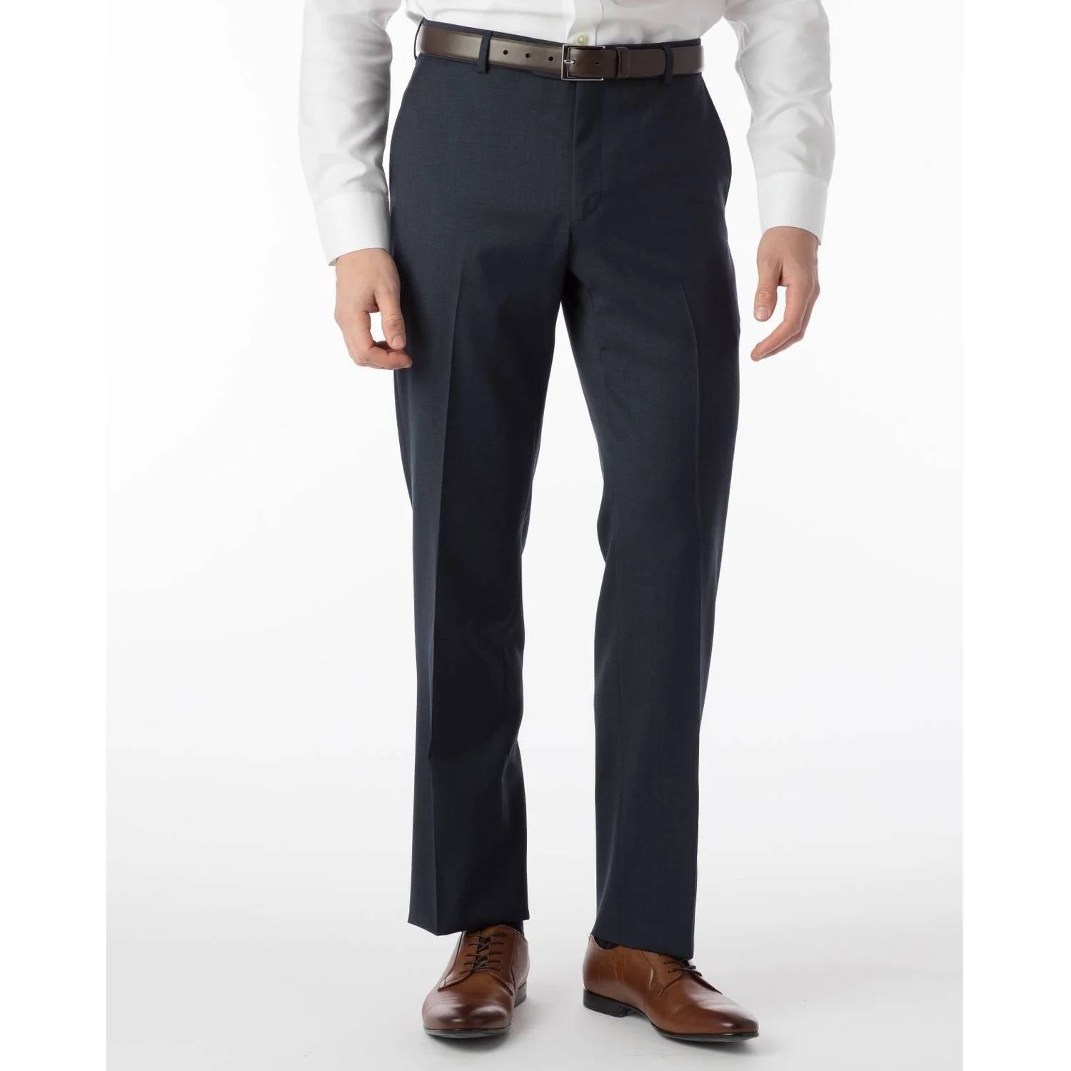 Ballin - Super 120s Wool Gabardine Comfort Eze Plain Front Trouser