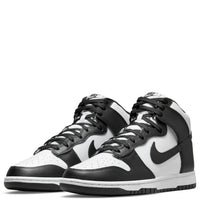 NIKE Men's Dunk High Retro Sneakers in black white - men's sneaker - detail view