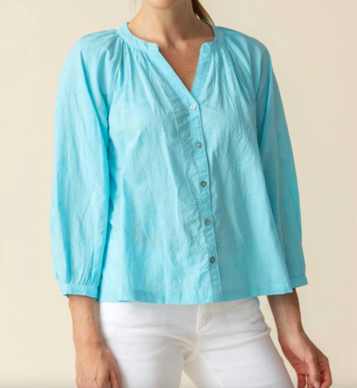 Habitat - Floral Embroidered Romance Shirt