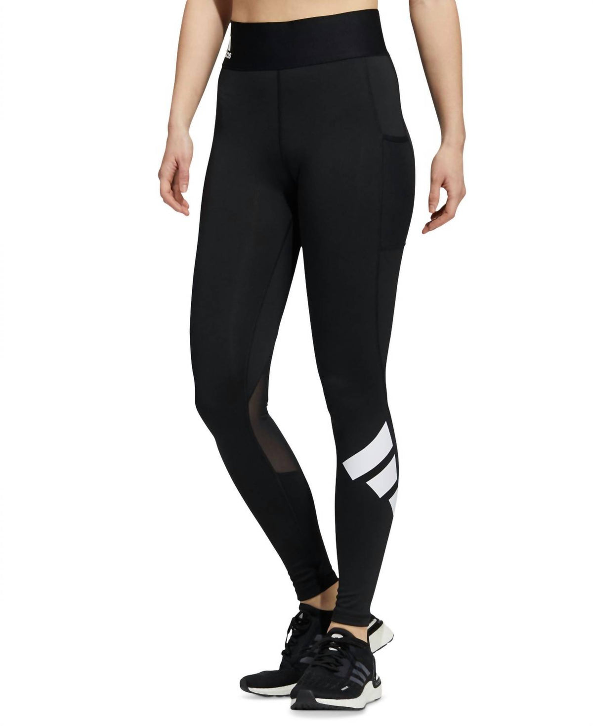 Adidas - Mesh-Detail Full Length Leggings