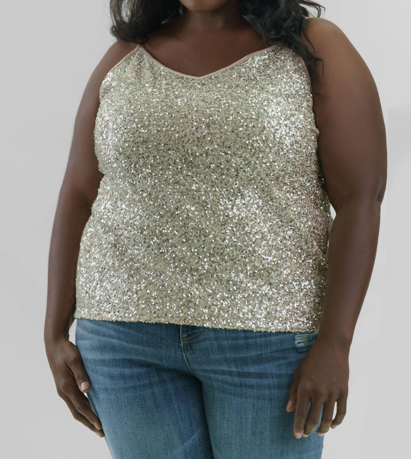 Never Fully Dressed - Sequin Cami Top