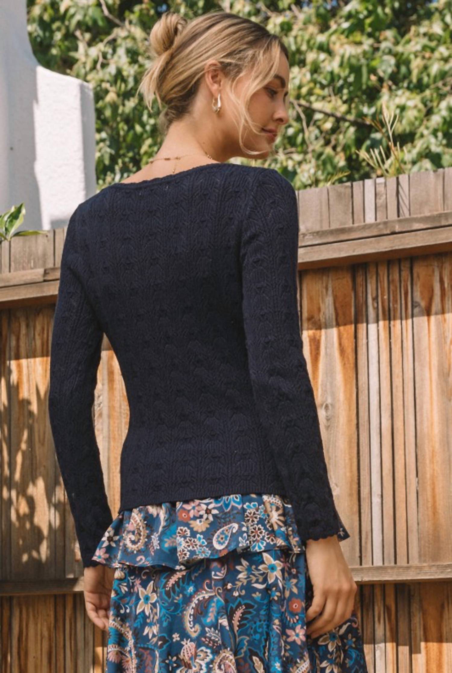 Skies Are Blue - Skyler Crochet Cardigan