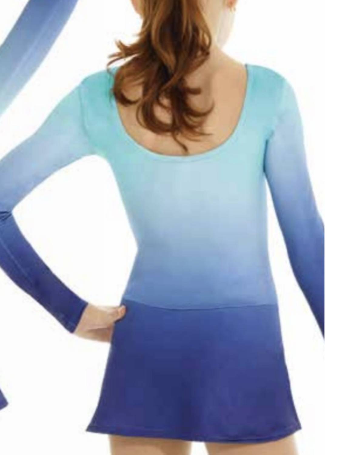 Mondor - Ombre Long Sleeve Skate Dress