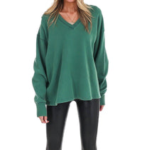 Hyfve - Urban Fade Oversized V-Neck Sweatshirt