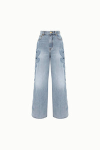 Zimmermann - Alchemy Applique Relaxed Flare Jeans