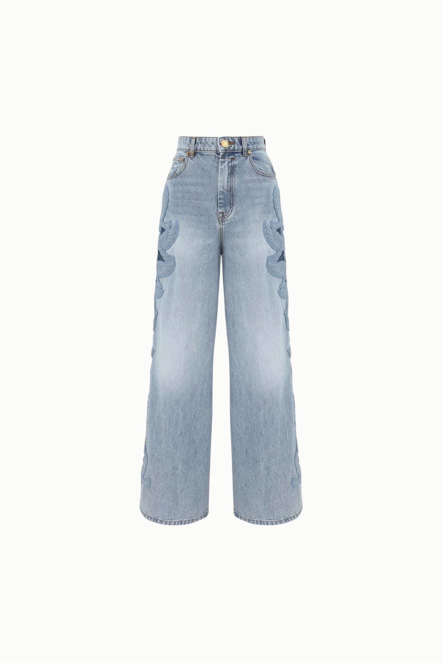 Zimmermann - Alchemy Applique Relaxed Flare Jeans