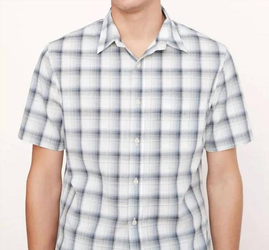 Vince - Men'S - Short Sleeve Atwater Plaid Sports Shirt