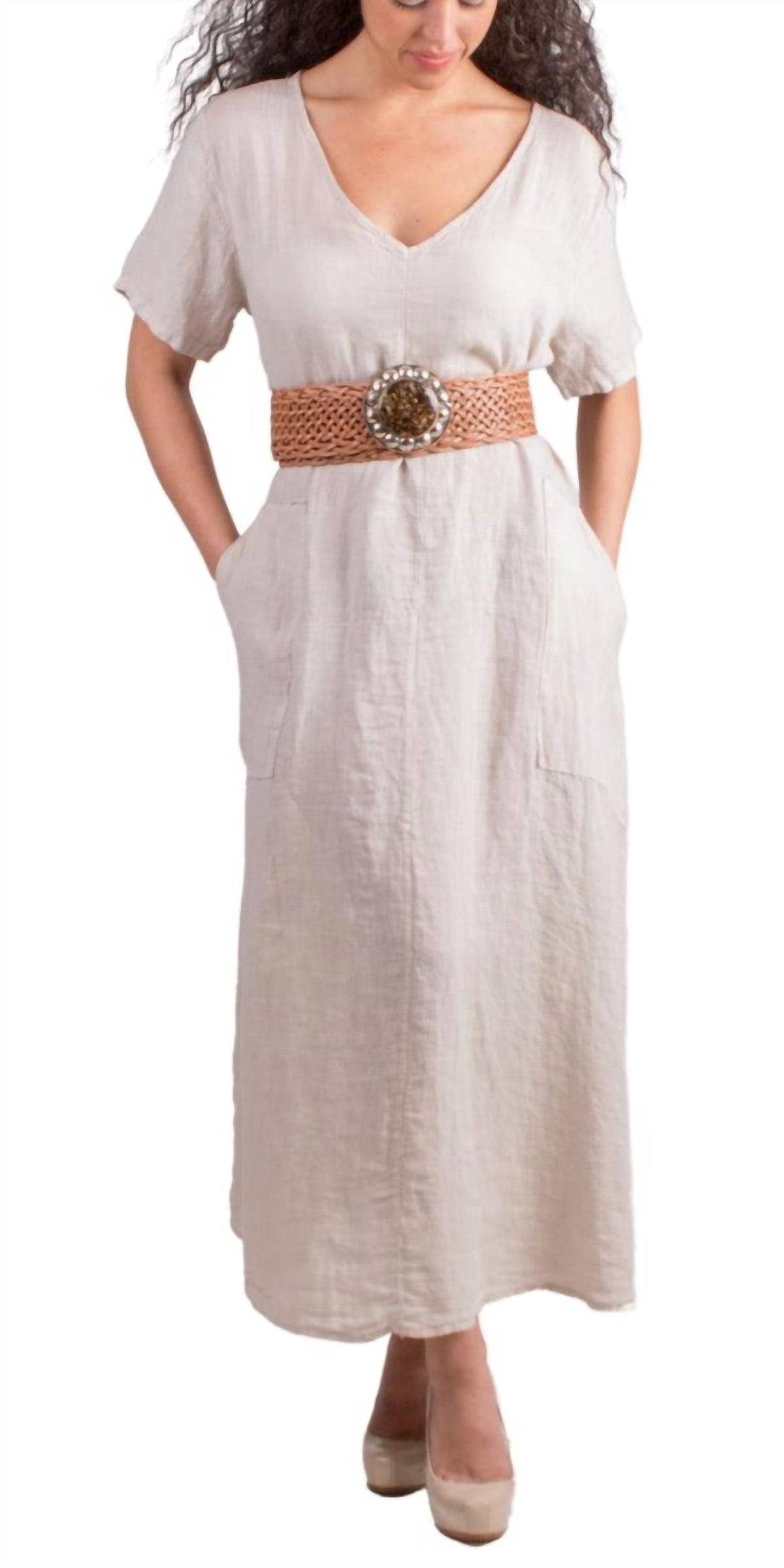 Gigi Moda - Vedette Linen Maxi Dress