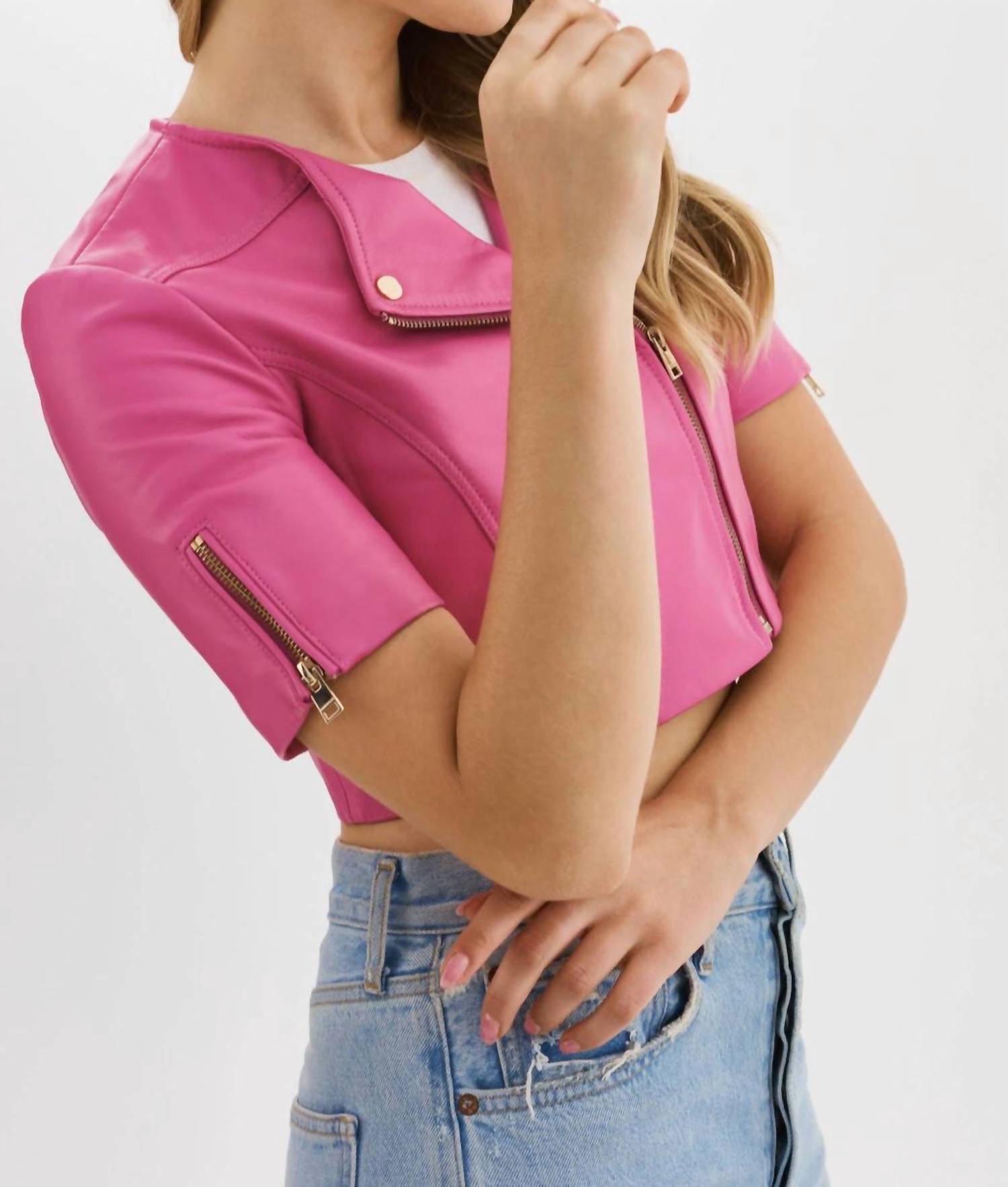 Lamarque - Kirsi Cropped Biker Jacket