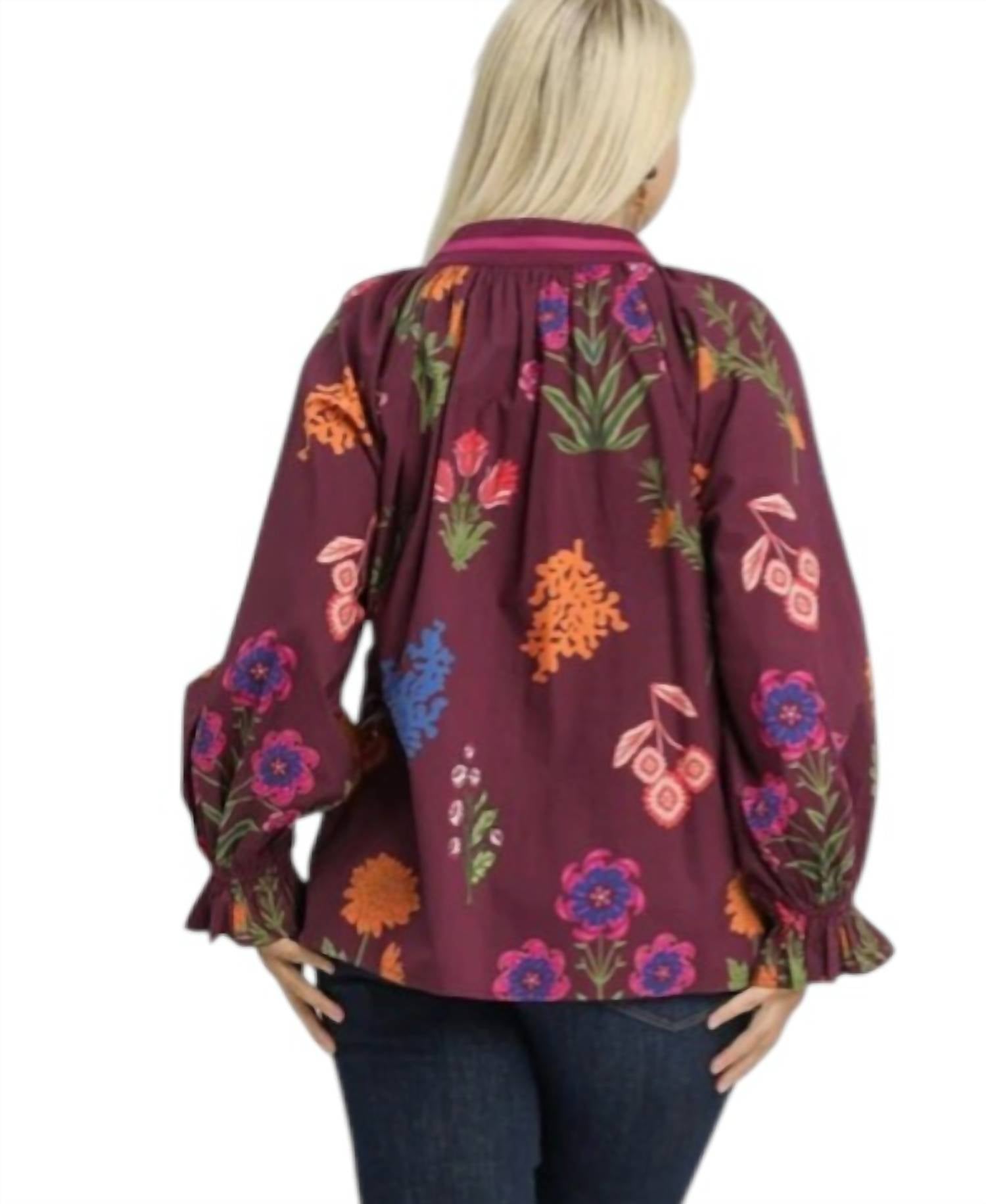 Umgee - Dark Garden Top - Curvy