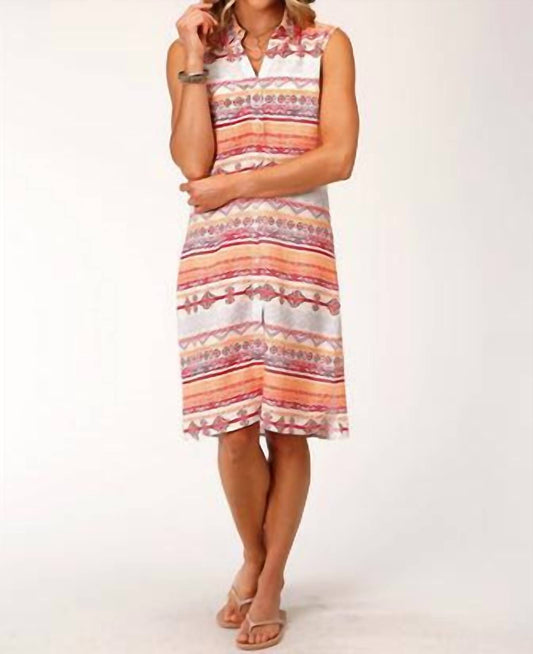 Roper - Aztec Print Midi Dress