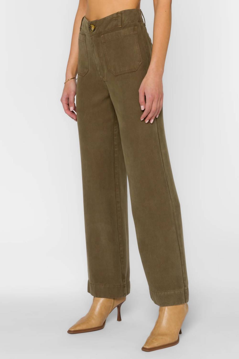 Velvet Heart Alyx Pants in olive - women's pants - alternate view