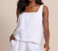 Southern Tide - Verity Linen Square Neck Tank