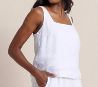 Southern Tide - Verity Linen Square Neck Tank