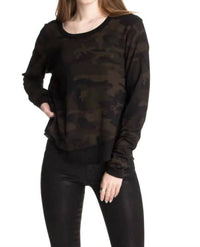 Chrldr - AVA LONG SLEEVE MOCK LAYER T SHIRT