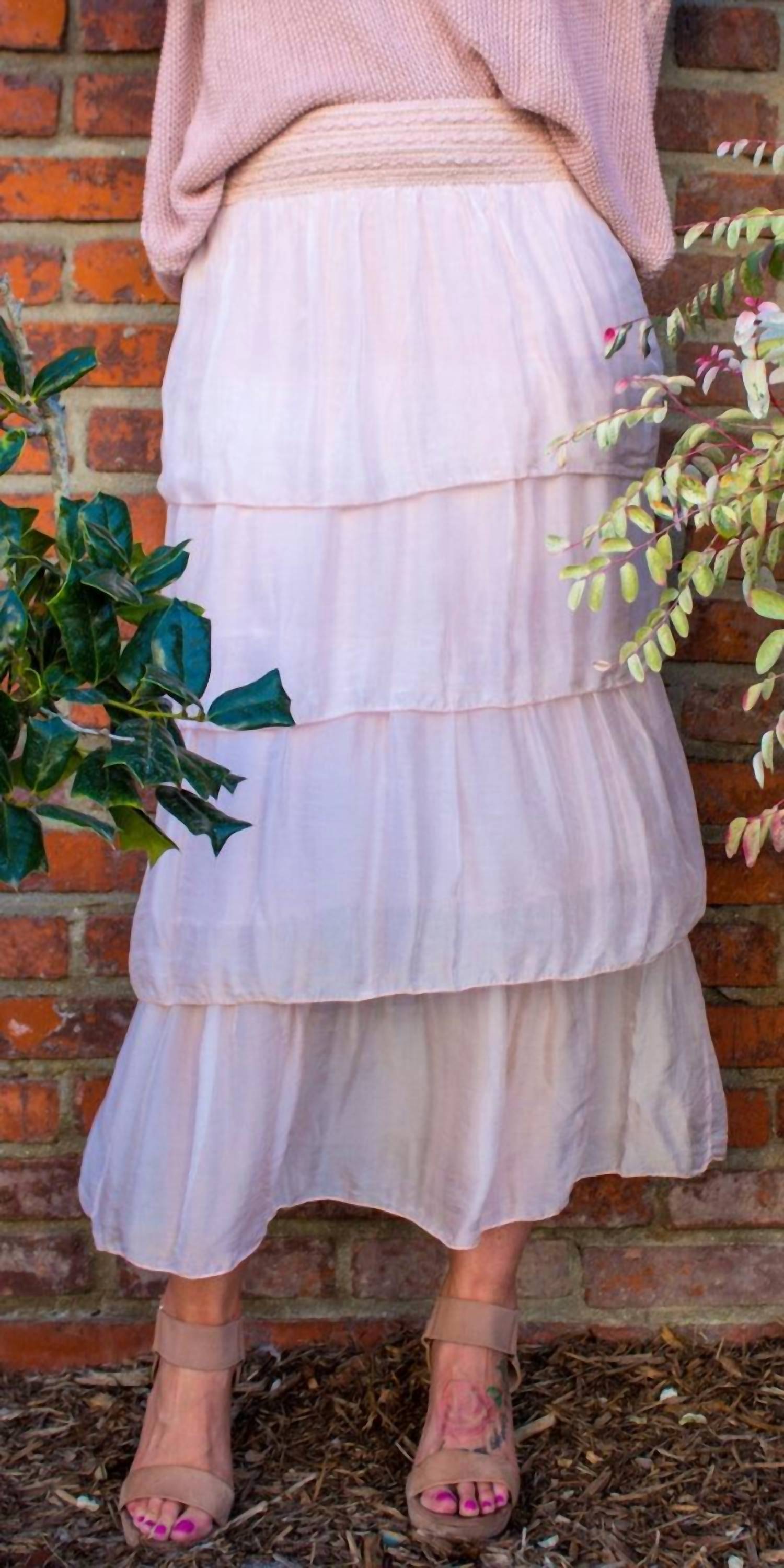 Gigi Moda - Carrie Ruffled Maxi Skirt