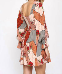 Fate - SMOCKED FLARE DRESS