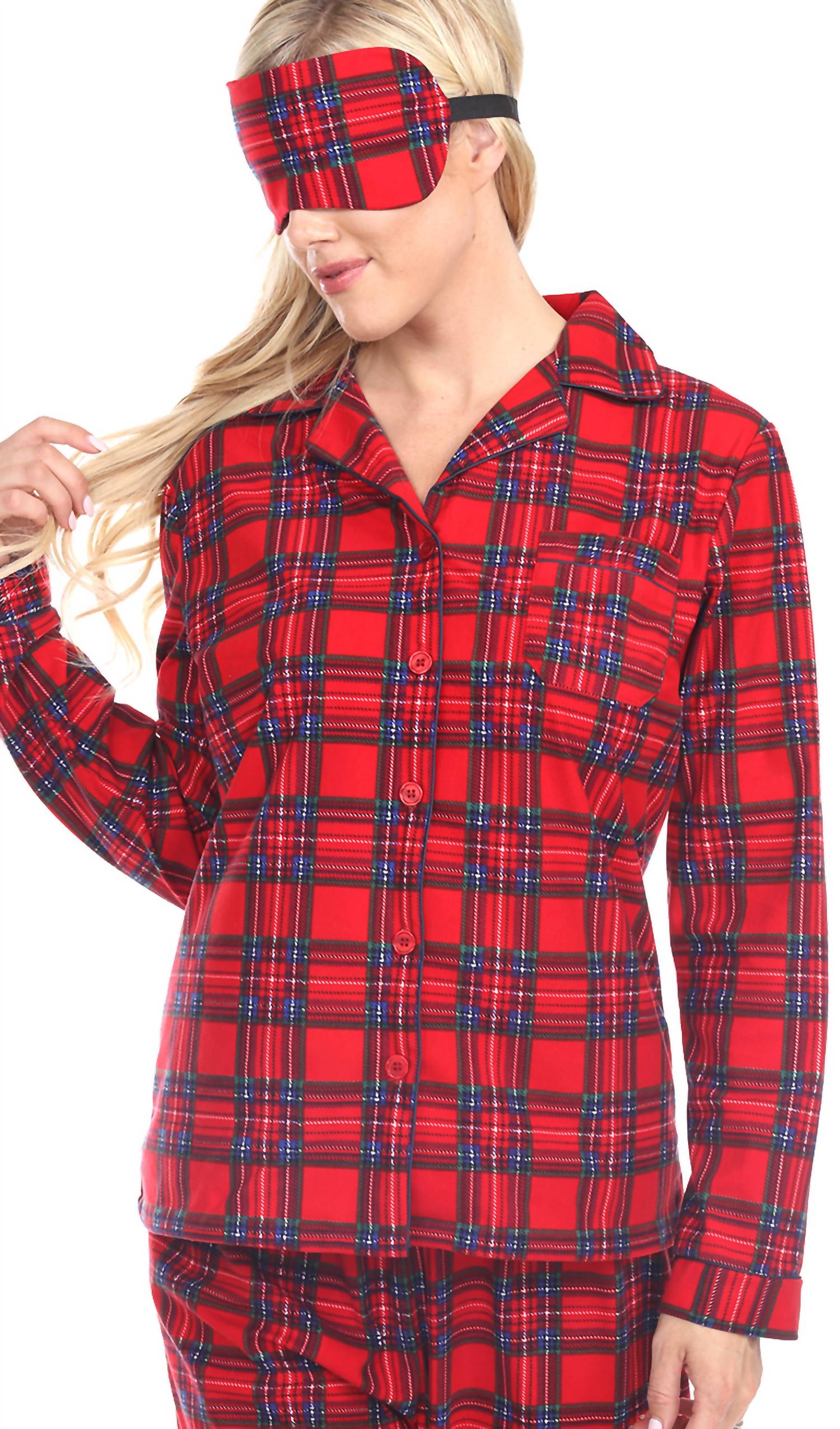 White Mark - White Mark 3 Piece Pajama Set