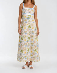 Sincerely Ours - Seaside Scribbles Maxi Dress