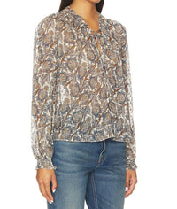 Veronica Beard - Hickory Long Sleeve Blouse