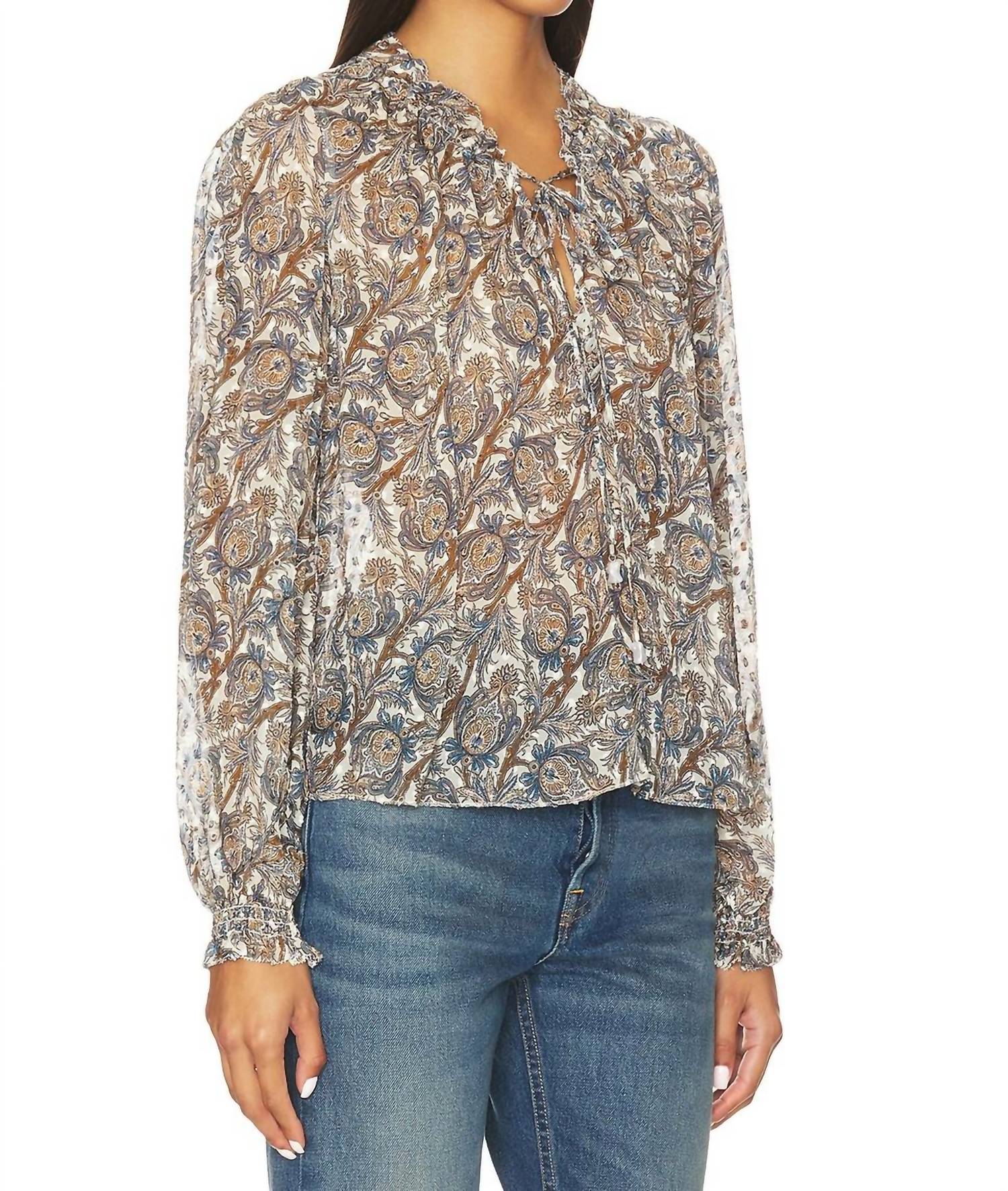 Veronica Beard - Hickory Long Sleeve Blouse