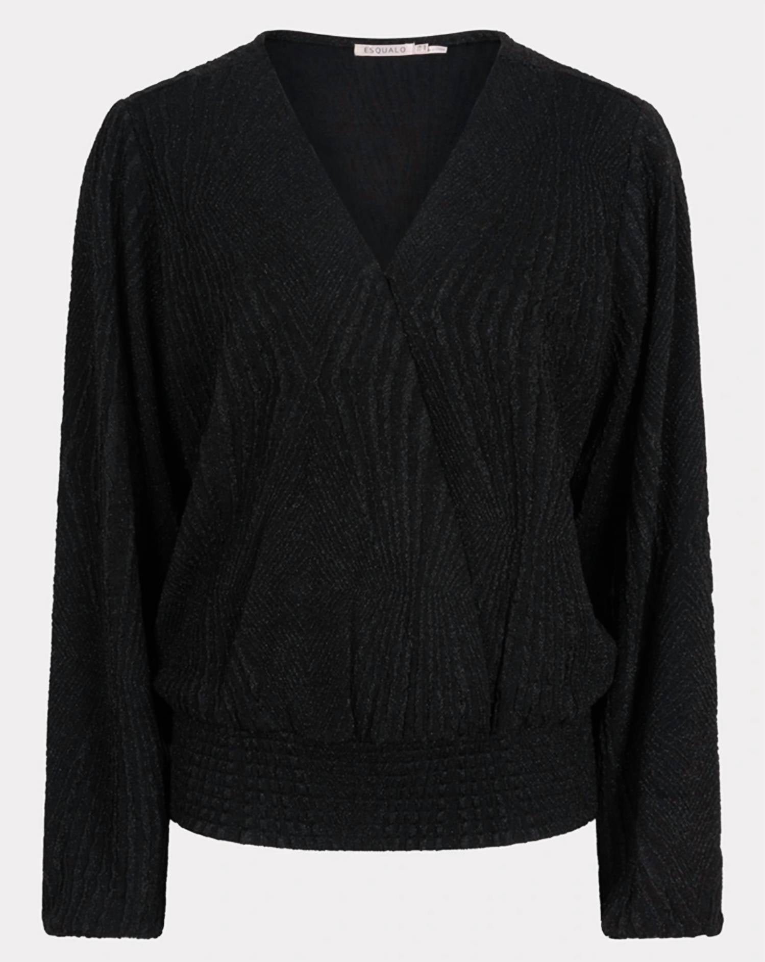 Esqualo - V neck pullover blouse