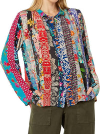 Johnny Was - Treble Sofia Button UP Silk Blouse